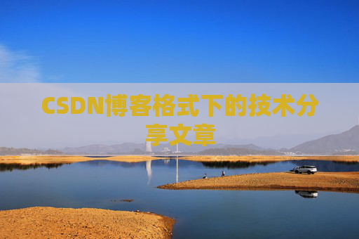 CSDN博客格式下的技术分享文章